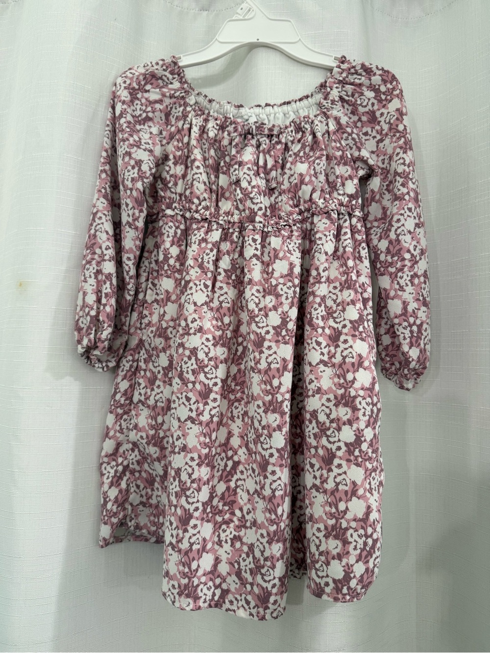 abercrombie kids Mauve Pink Floral Peasant Dress